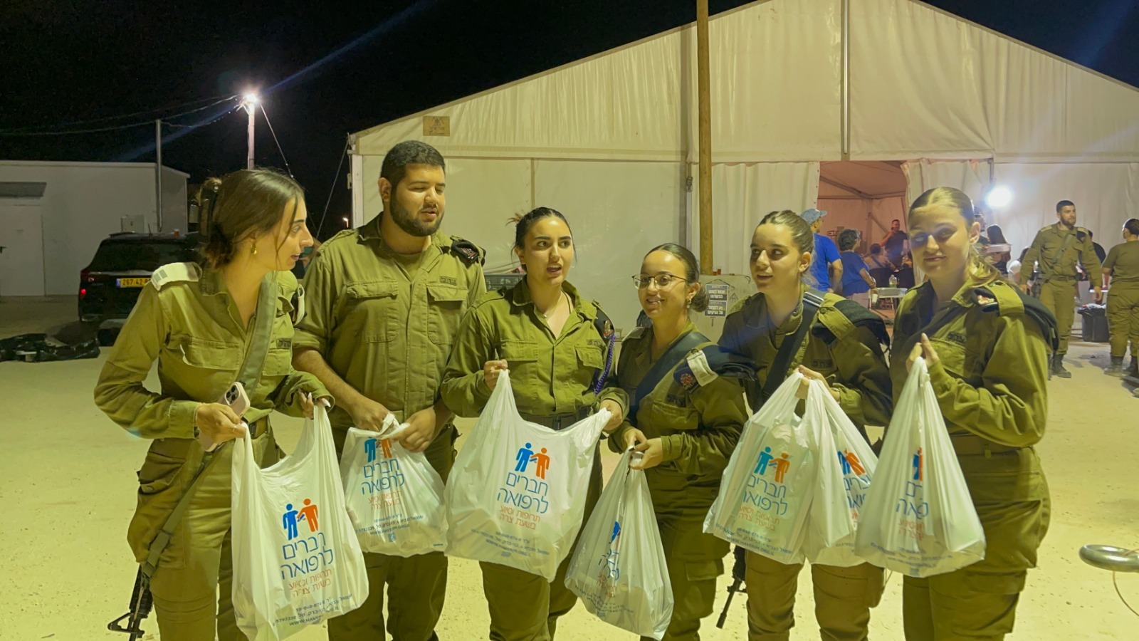 Assisting wounded soldiers